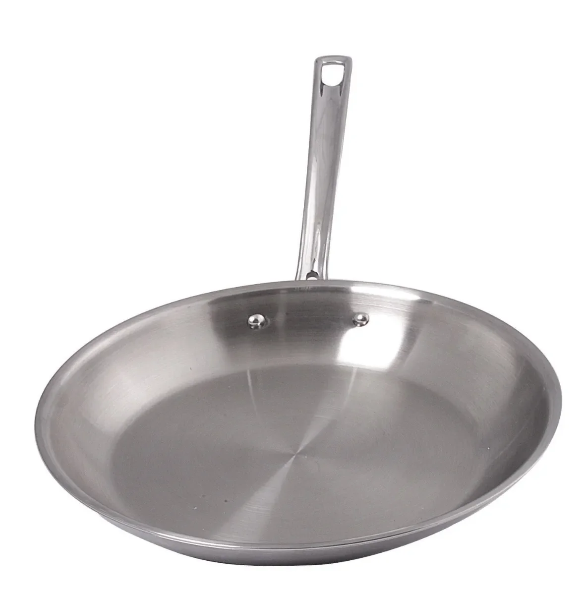 Spring USA 8186-60/26 10 Inch Fry Pan 1-1/2 Quart Riveted Handle Stainless Steel Aluminum Core without Cover Spring USA 8186-60/26 10 Inch Fry Pan 1-1/2 Quart Riveted Handle Stainless Steel Aluminum Core without Cover