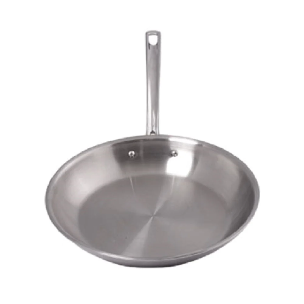 Spring USA 8186-60/26 10 Inch Fry Pan 1-1/2 Quart Riveted Handle Stainless Steel Aluminum Core without Cover Spring USA 8186-60/26 10 Inch Fry Pan 1-1/2 Quart Riveted Handle Stainless Steel Aluminum Core without Cover