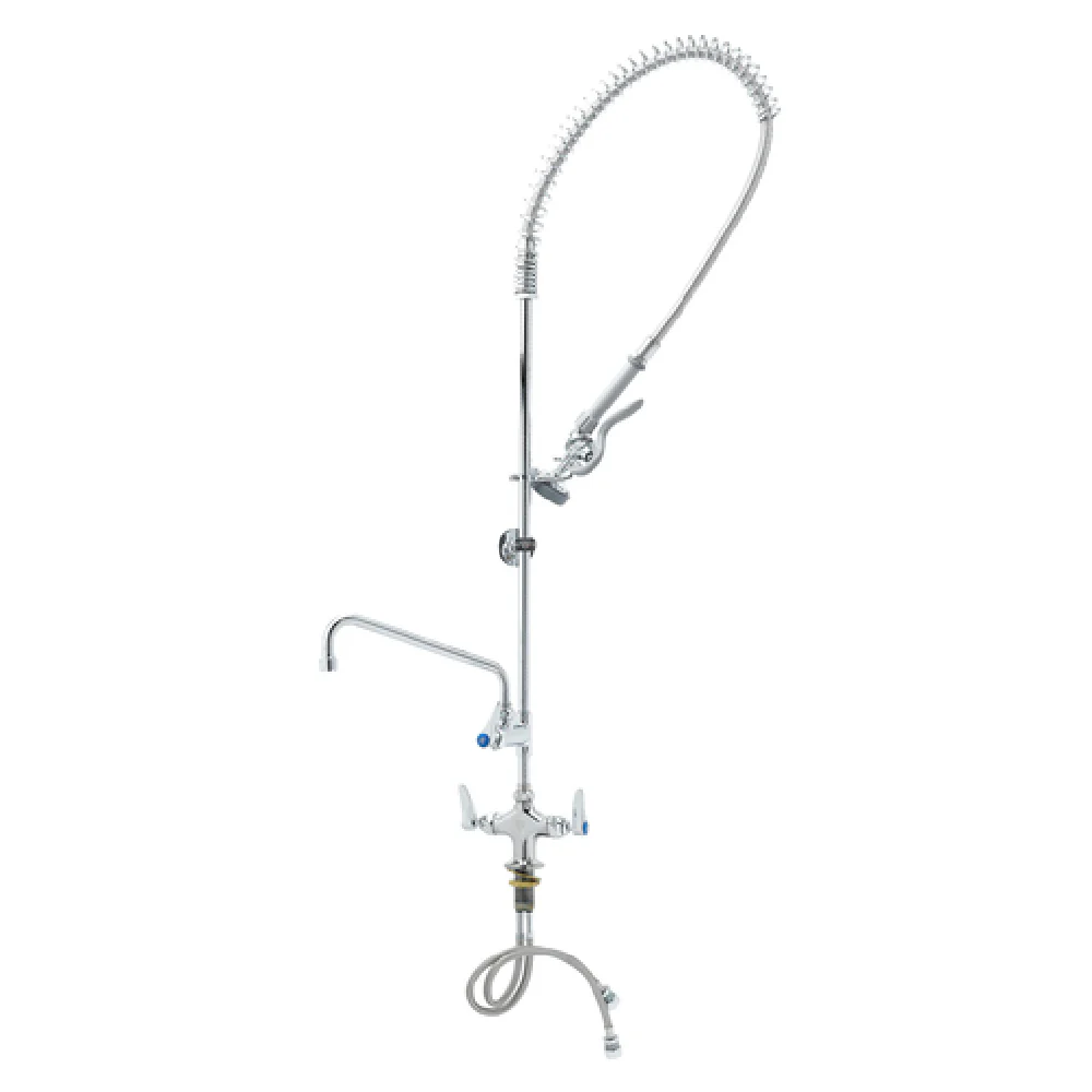 T&S Brass B-0113-ADF10-B 10 Inch Pre-Rinse Faucet Assembly with Add On Faucet T&S Brass B-0113-ADF10-B 10 Inch Pre-Rinse Faucet Assembly with Add On Faucet