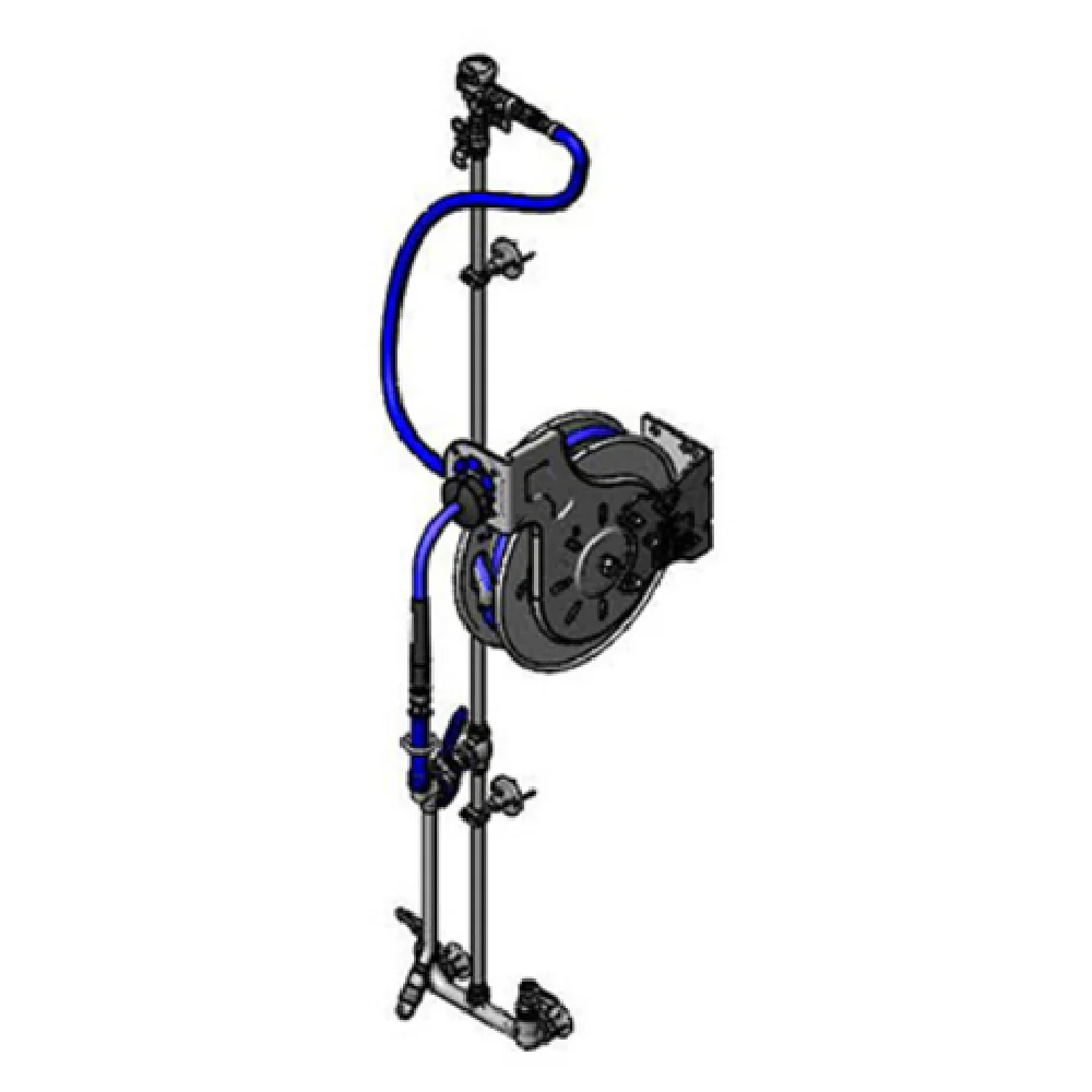 T&S Brass B-7132-U10XS2C Hose Reel Assembly Wall-mount Open Stainless Steel Hose Reel With 3/8 T&S Brass B-7132-U10XS2C Hose Reel Assembly Wall-mount Open Stainless Steel Hose Reel With 3/8