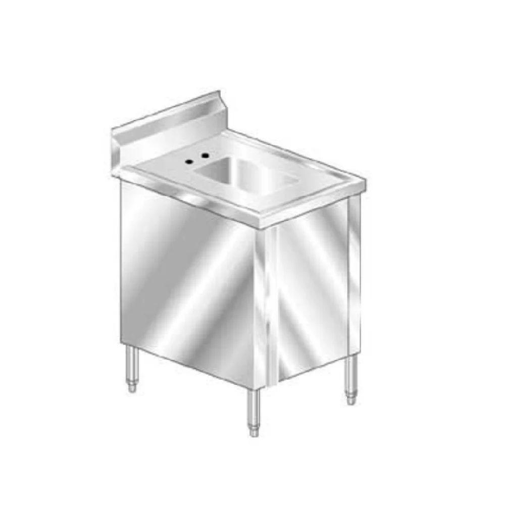 AERO Manufacturing 3SC-3024 24 Inch Sink Cabinet Deck Mount Gooseneck Faucet Stainless Steel with Hinged Door AERO Manufacturing 3SC-3024 24 Inch Sink Cabinet Deck Mount Gooseneck Faucet Stainless Steel with Hinged Door