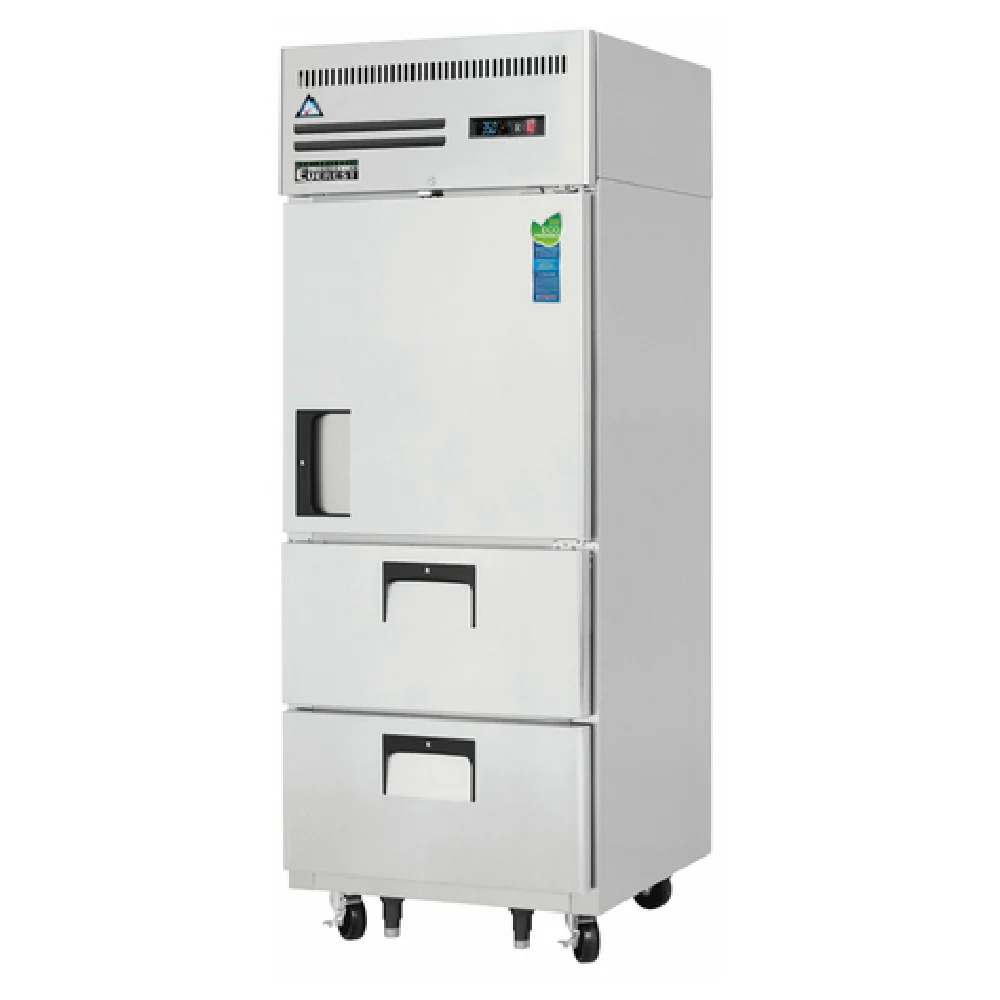 Everest Refrigeration ESR1D2 29-1/4 Inch Reach-In Refrigerator 23.0 cu ft Stainless Steel