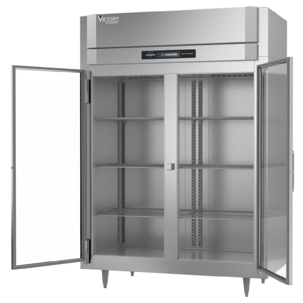 Victory FSA-2D-S1-EW-HG-HC 58 Inch Freezer Gas Reach-in 52.0 cu with glass doors Victory FSA-2D-S1-EW-HG-HC 58 Inch Freezer Gas Reach-in 52.0 cu with glass doors