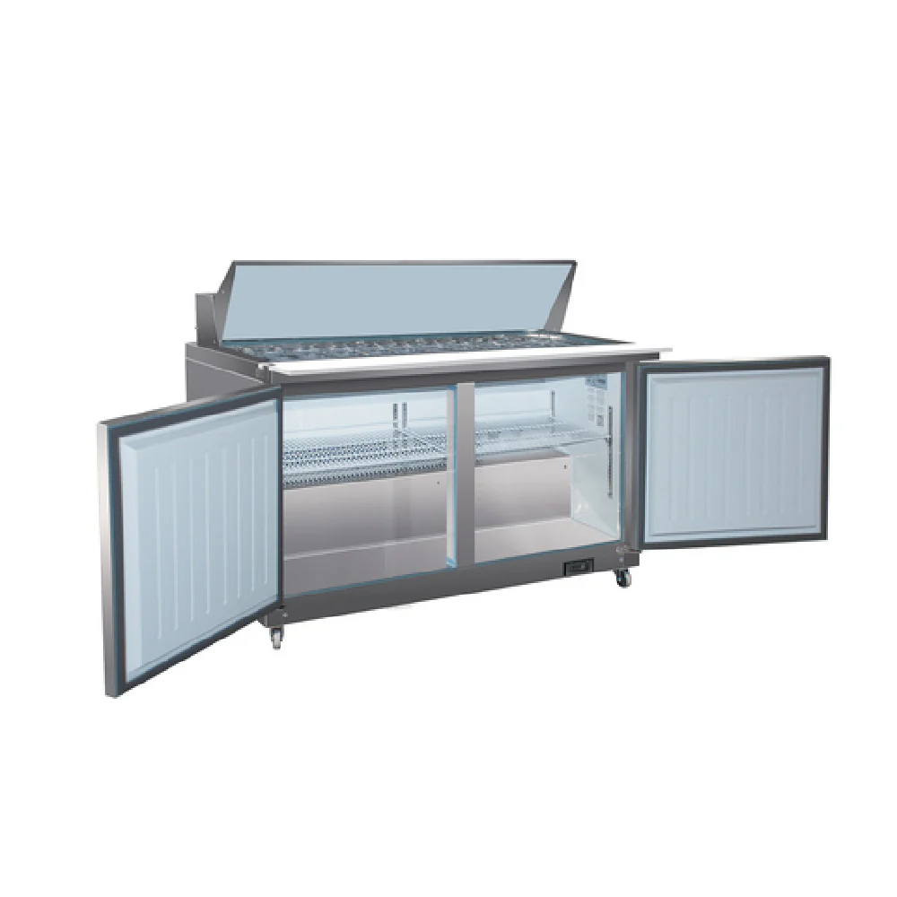 Valpro VP60SM-HC 61 Inch Sandwich Salad Top Refrigerator 16 cu ft - Two Section Valpro VP60SM-HC 61 Inch Sandwich Salad Top Refrigerator 16 cu ft - Two Section