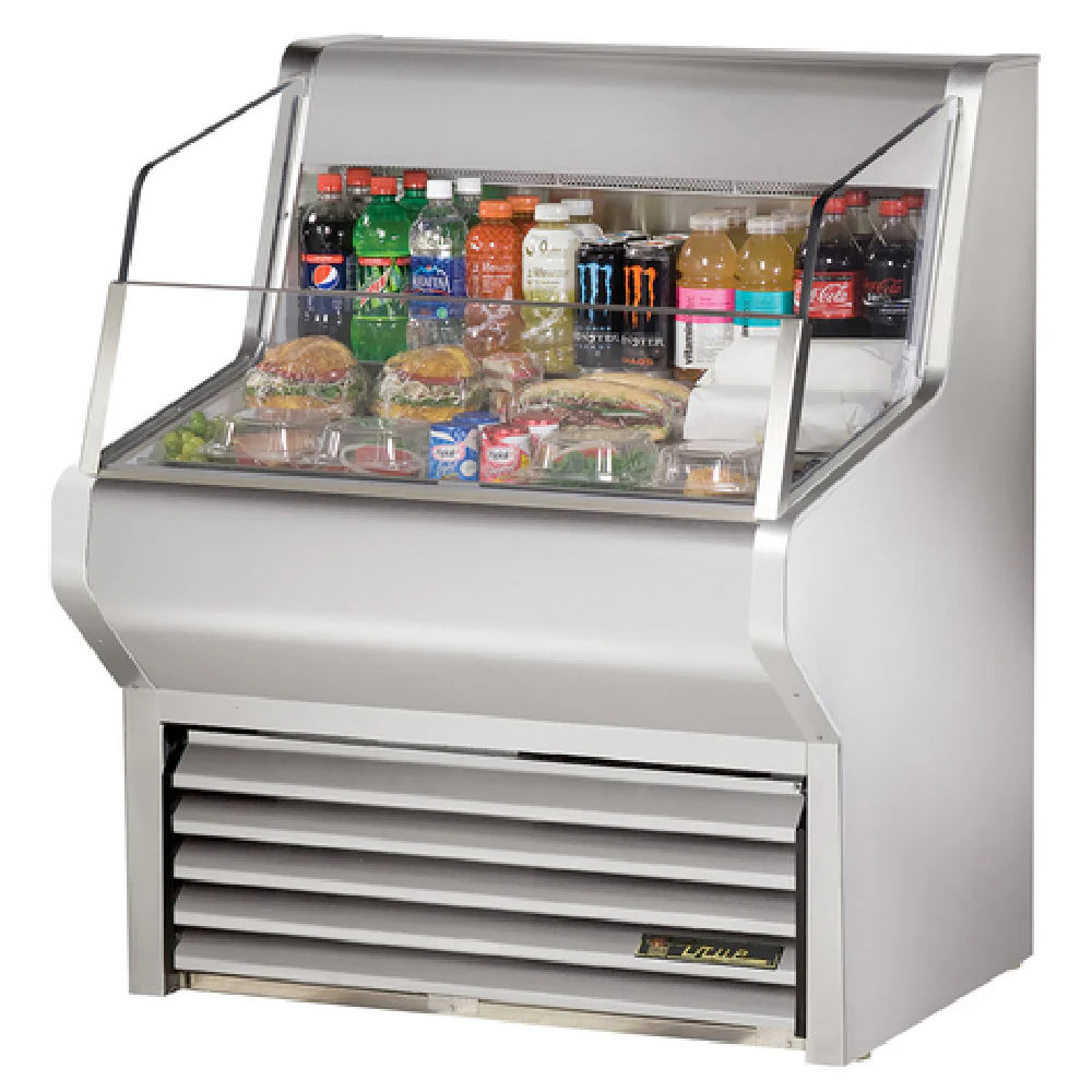 True Refrigeration THAC-36-S-LD 36 Inch Horizontal Air Curtain Merchandiser with Stainless Steel Construction and LED Lighting True Refrigeration THAC-36-S-LD 36 Inch Horizontal Air Curtain Merchandiser with Stainless Steel Construction and LED Lighting