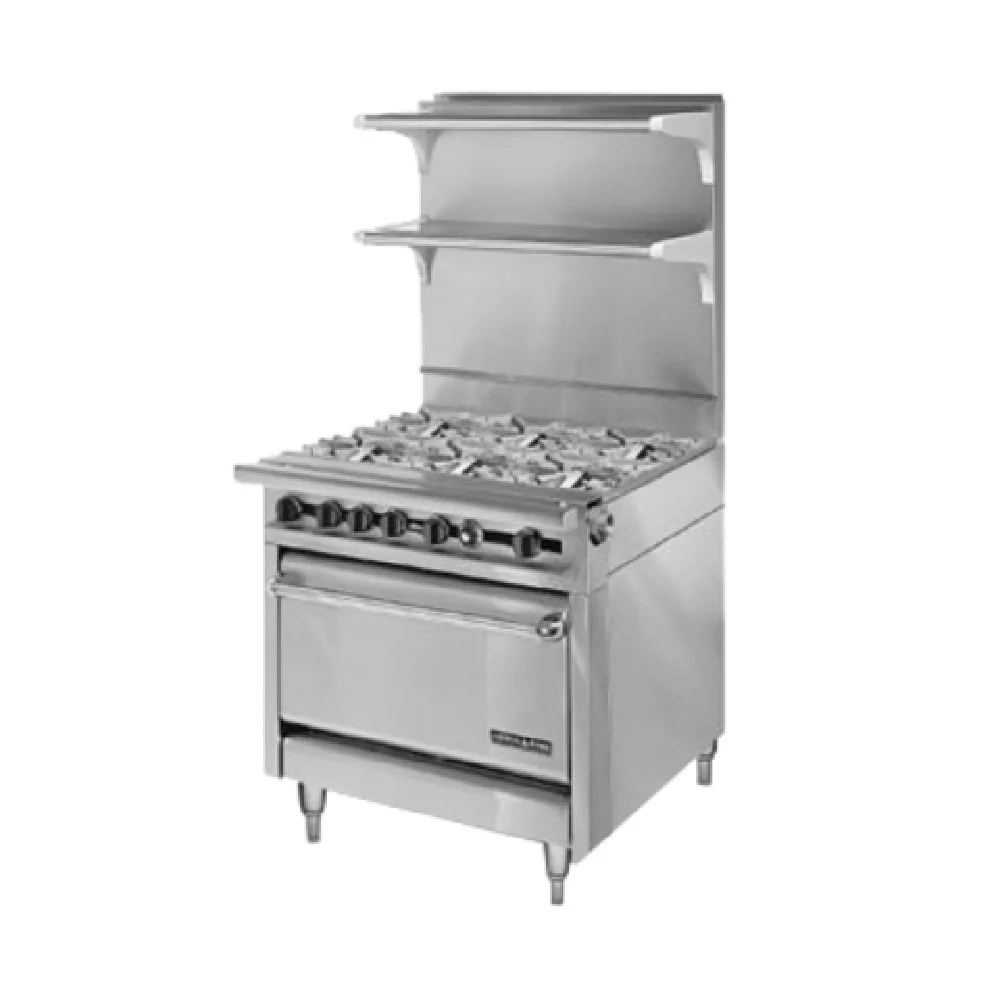 American Range HD34-6-1C_NAT 34 Inch Gas Range with Convection Oven 6 Burners 210000 BTU