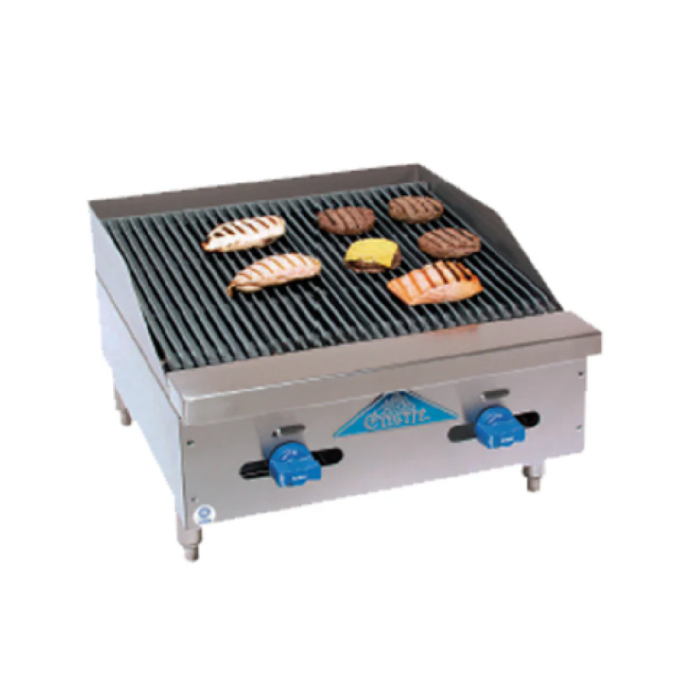 Comstock-Castle FHP24-2RB 24 Inch Char-Broiler Gas Cast Iron Grates 66000 BTU Comstock-Castle FHP24-2RB 24 Inch Char-Broiler Gas Cast Iron Grates 66000 BTU