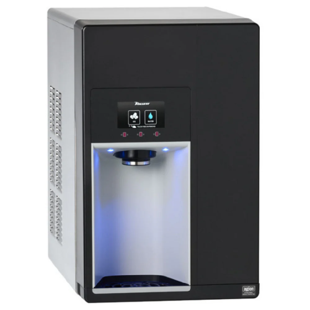 Follett 15CI114A-IW-CL-CA-00 Champion 15 Countertop Ice And Water Dispenser Produces Up To 125 Lbs Of Chewblet Nugget Ice Per Day While Holding 15 Lbs Of Ice In Storage