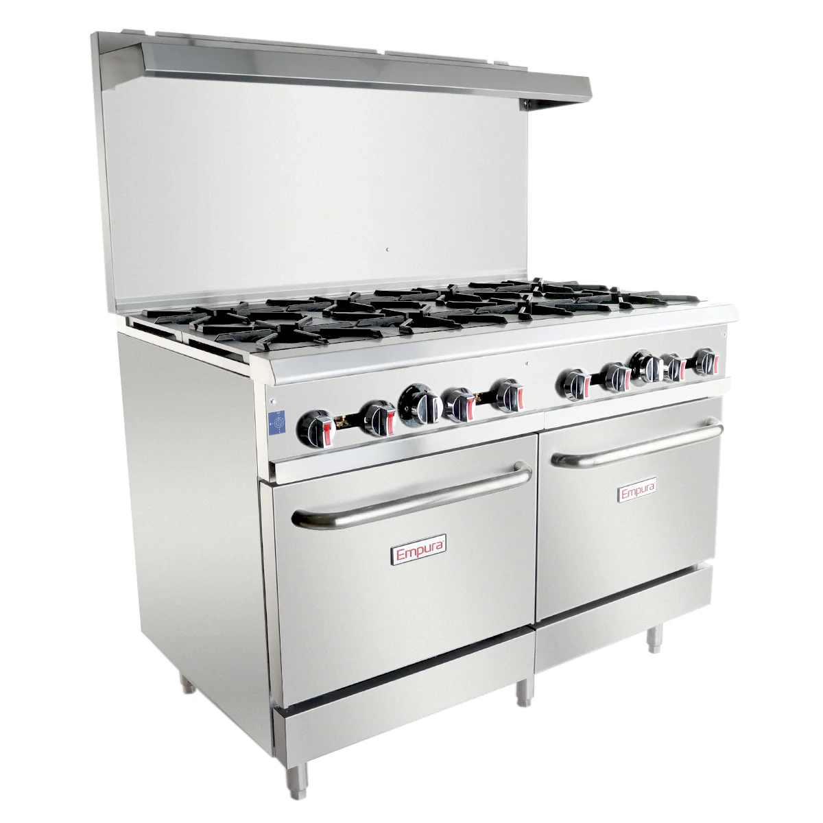 Empura Equipment EGR-48_NAT 48 Inch Double Base Gas Range with 8 Burners 30000 BTU Empura Equipment EGR-48_NAT 48 Inch Double Base Gas Range with 8 Burners 30000 BTU