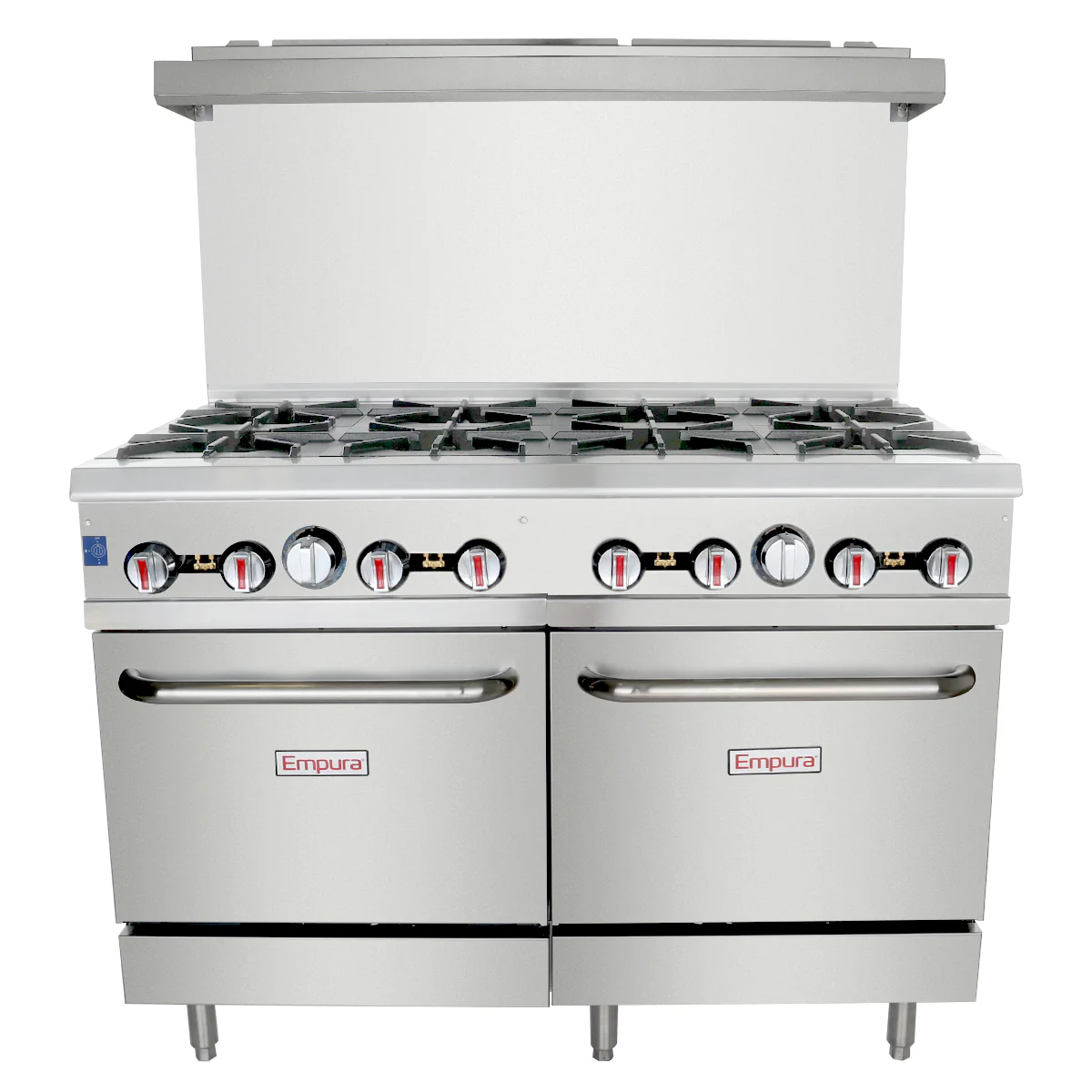 Empura Equipment EGR-48_NAT 48 Inch Double Base Gas Range with 8 Burners 30000 BTU Empura Equipment EGR-48_NAT 48 Inch Double Base Gas Range with 8 Burners 30000 BTU