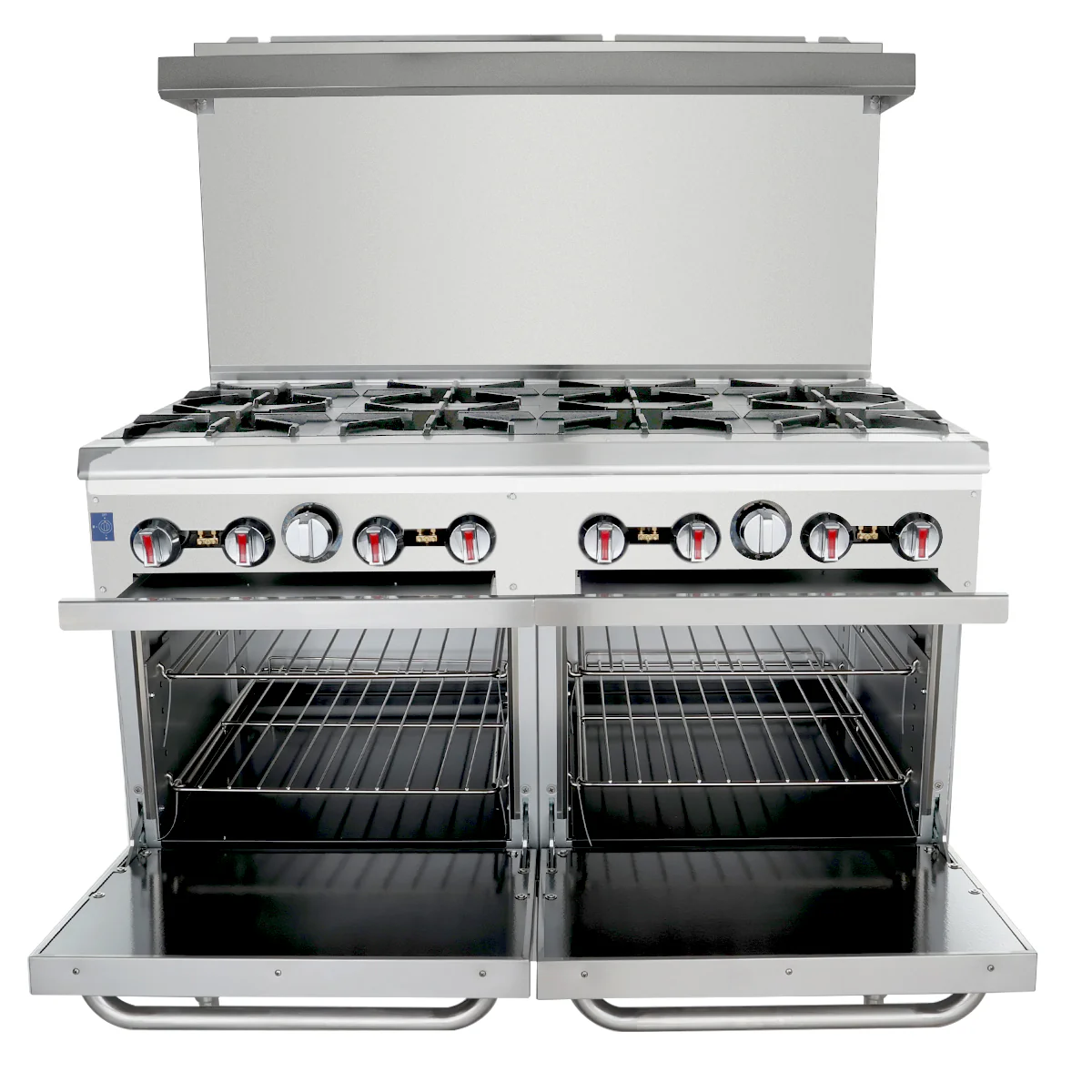 Empura Equipment EGR-48_NAT 48 Inch Double Base Gas Range with 8 Burners 30000 BTU Empura Equipment EGR-48_NAT 48 Inch Double Base Gas Range with 8 Burners 30000 BTU