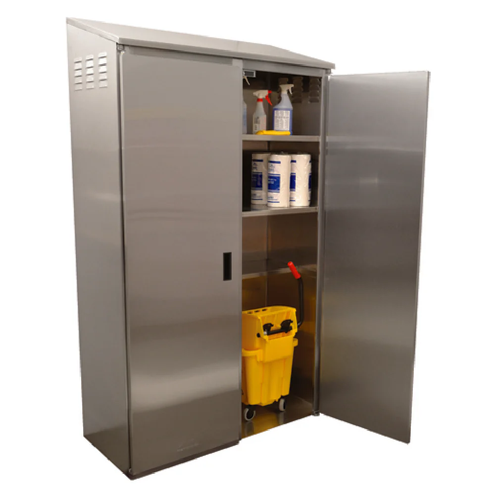 Advance Tabco 9-OPC-84DL-300 50-3/8 Inch Cabinet with Mop Sink Stainless Steel Advance Tabco 9-OPC-84DL-300 50-3/8 Inch Cabinet with Mop Sink Stainless Steel