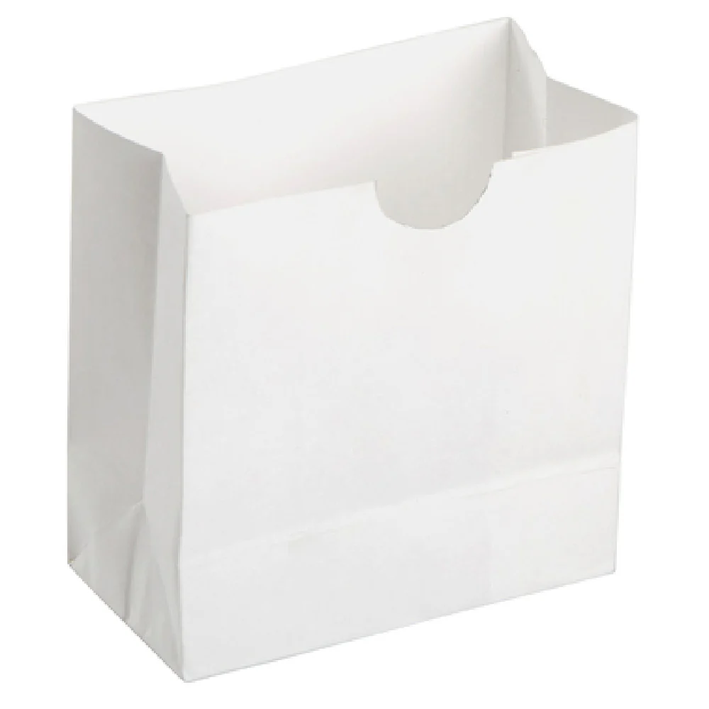 American Metalcraft SBW3 3-3/8 Inch Mini Snack Bag Disposable Grease Resistant White 250 Packs