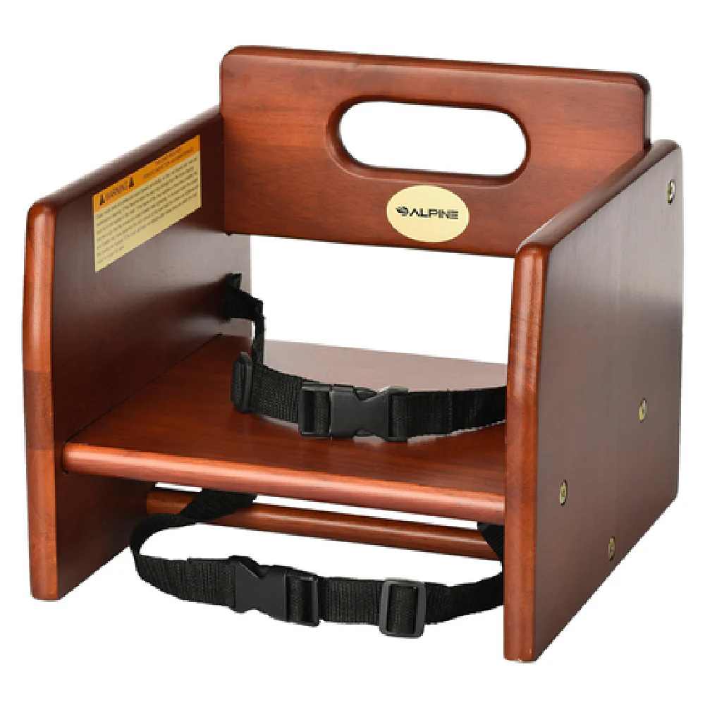 Alpine Industries ALP413-01-MA 11 Inch Stacking Wood Booster Seat with Mahogany Finish Alpine Industries ALP413-01-MA 11 Inch Stacking Wood Booster Seat with Mahogany Finish