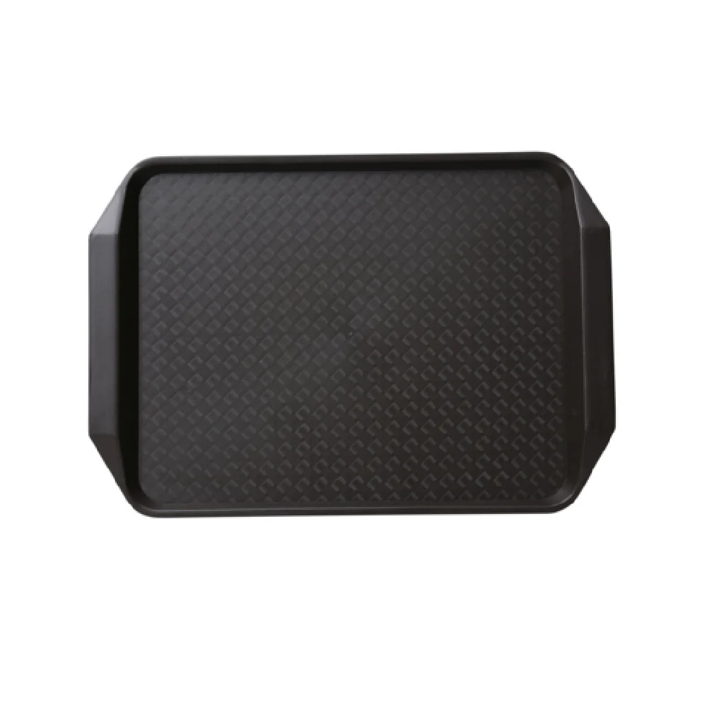 Yanco FT-803BR 12 Inch Melamine Fast Food Tray with Handle Brown Yanco FT-803BR 12 Inch Melamine Fast Food Tray with Handle Brown