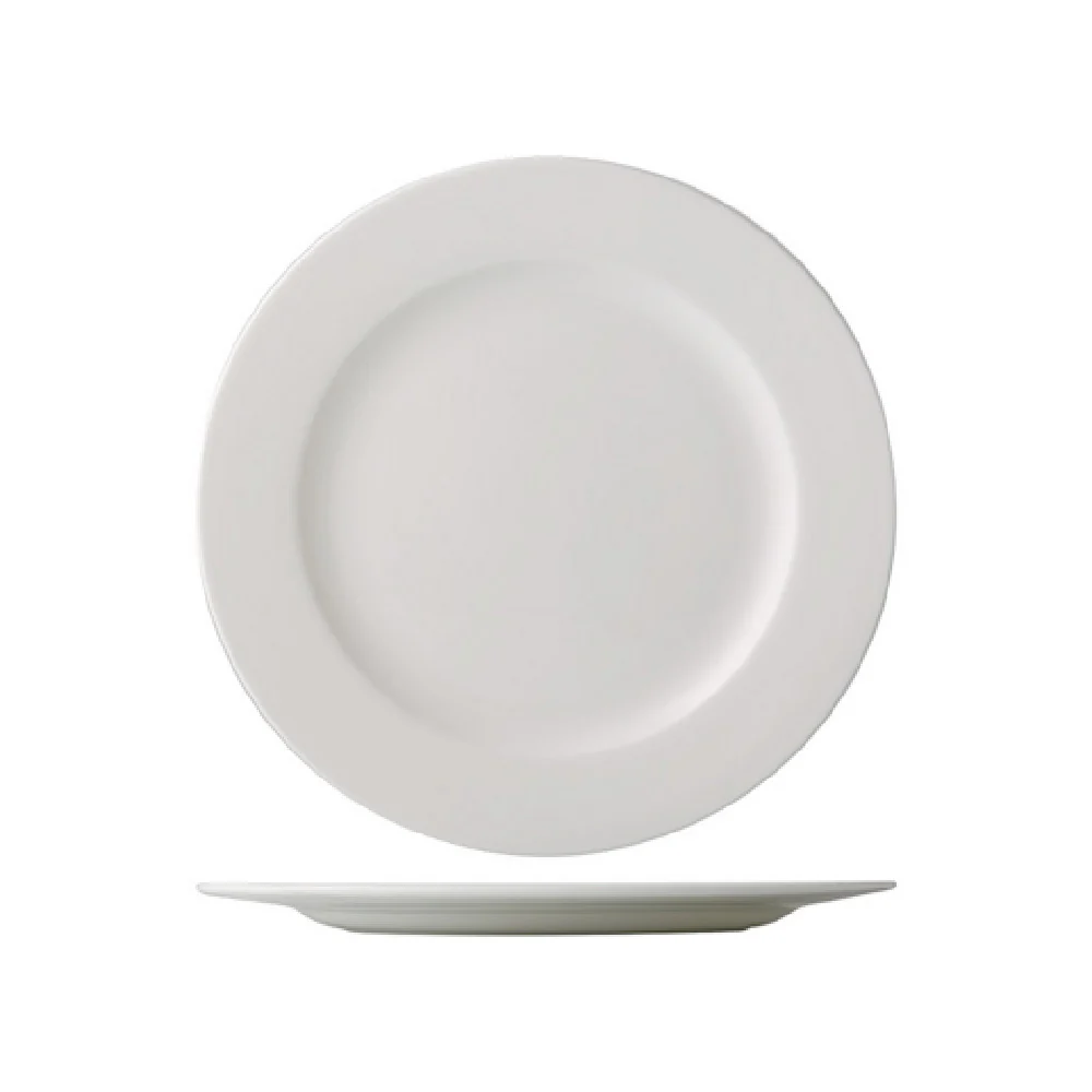 CAC China GDC-20 11-1/4 Inch Grand Canyon Plate Porcelain Bone White 12 Units