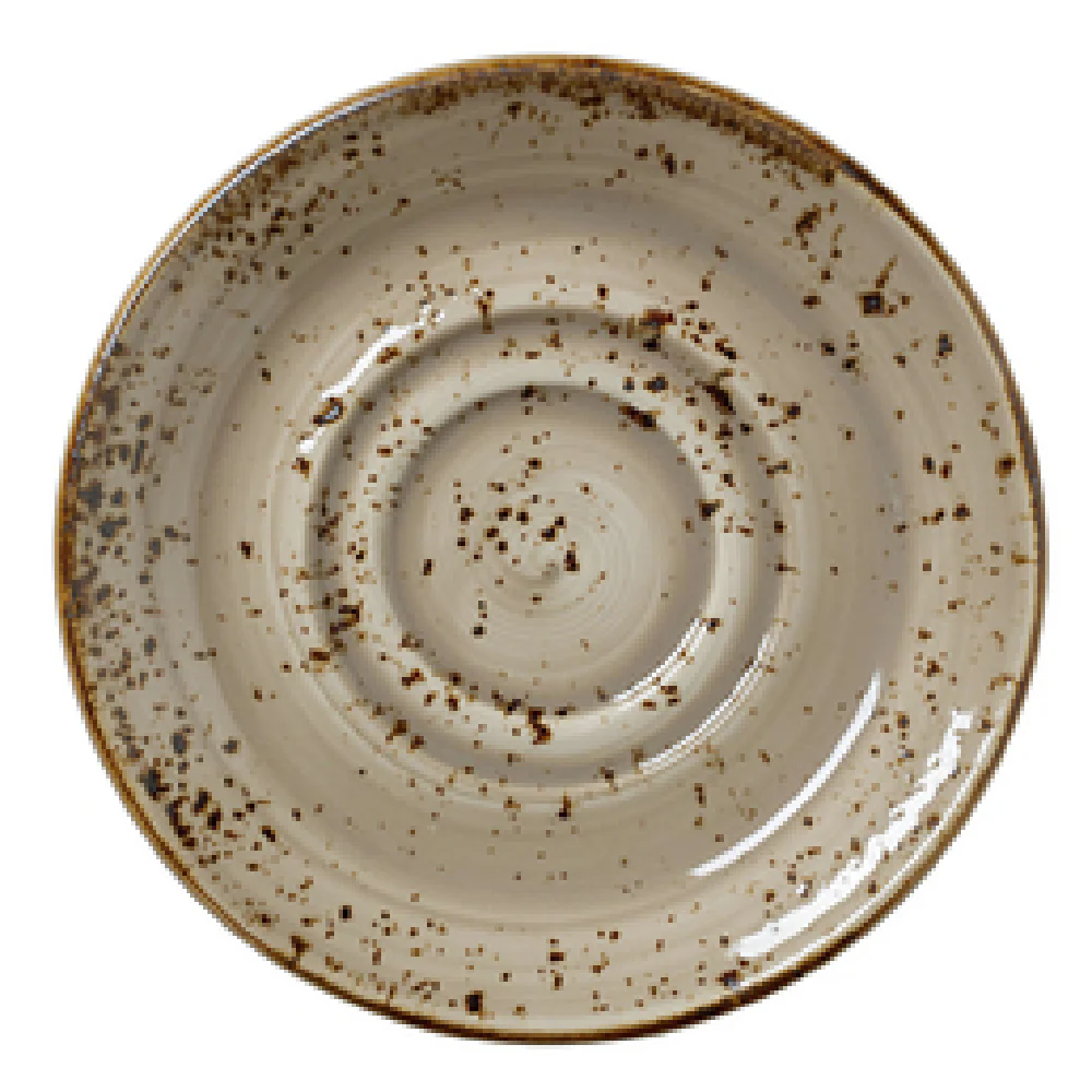 Steelite 11290158 5.75 Inch Double Well Saucer Porcini Craft Steelite 11290158 5.75 Inch Double Well Saucer Porcini Craft