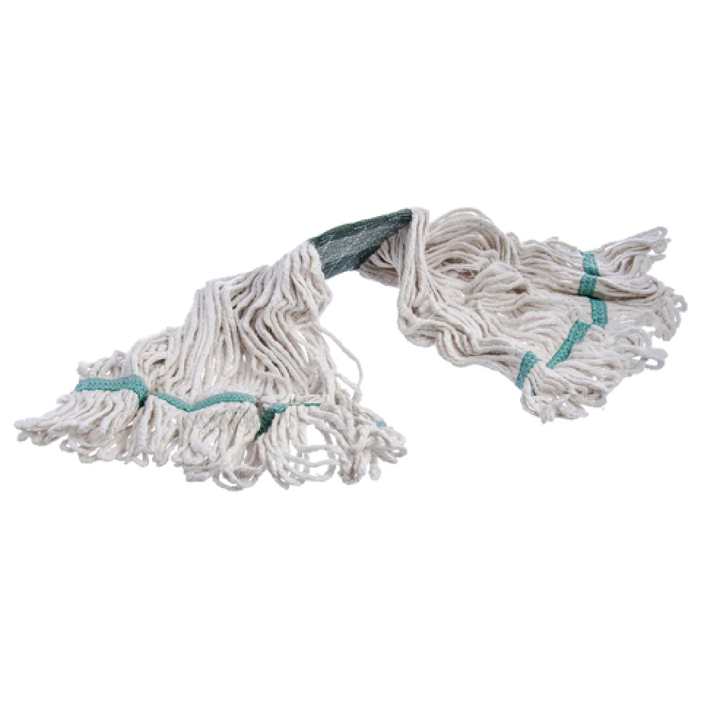 Carlisle 369551B00 18 Inch 4 Ply Looped End Wet Mop Head Cotton White Carlisle 369551B00 18 Inch 4 Ply Looped End Wet Mop Head Cotton White