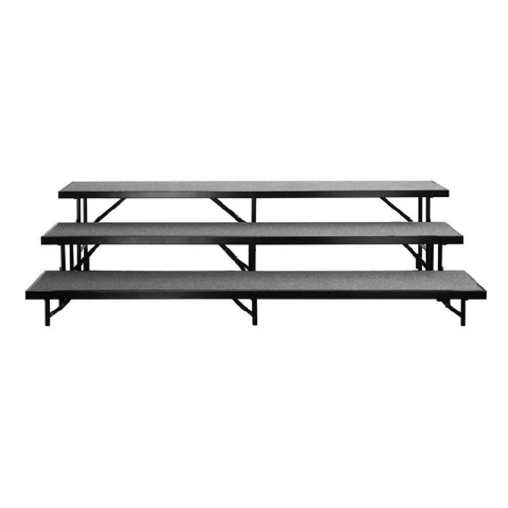 National Public Seating RS3L 54 Inch Choral Riser 3 Levels Steel Frame with Plywood Deck National Public Seating RS3L 54 Inch Choral Riser 3 Levels Steel Frame with Plywood Deck