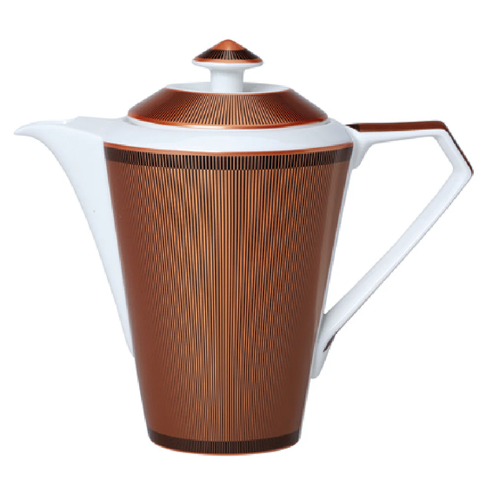 Steelite 82105AND0531 23.25 Oz Coffee Pot with Lid Bone China Gatsby Style Steelite 82105AND0531 23.25 Oz Coffee Pot with Lid Bone China Gatsby Style
