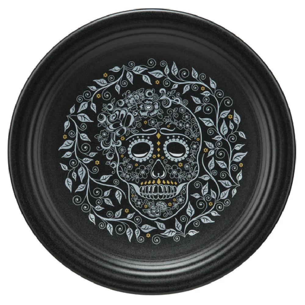 Steelite HL46541590 9 Inch Diameter Plate Round China Homer Skull and Vine Foundry