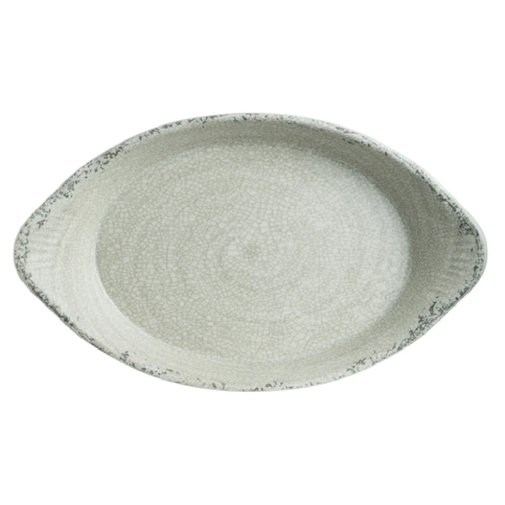 Steelite 7194TM079 11.5 Inch Oval Eared Dish 27 Oz Melamine Pompeii Stone