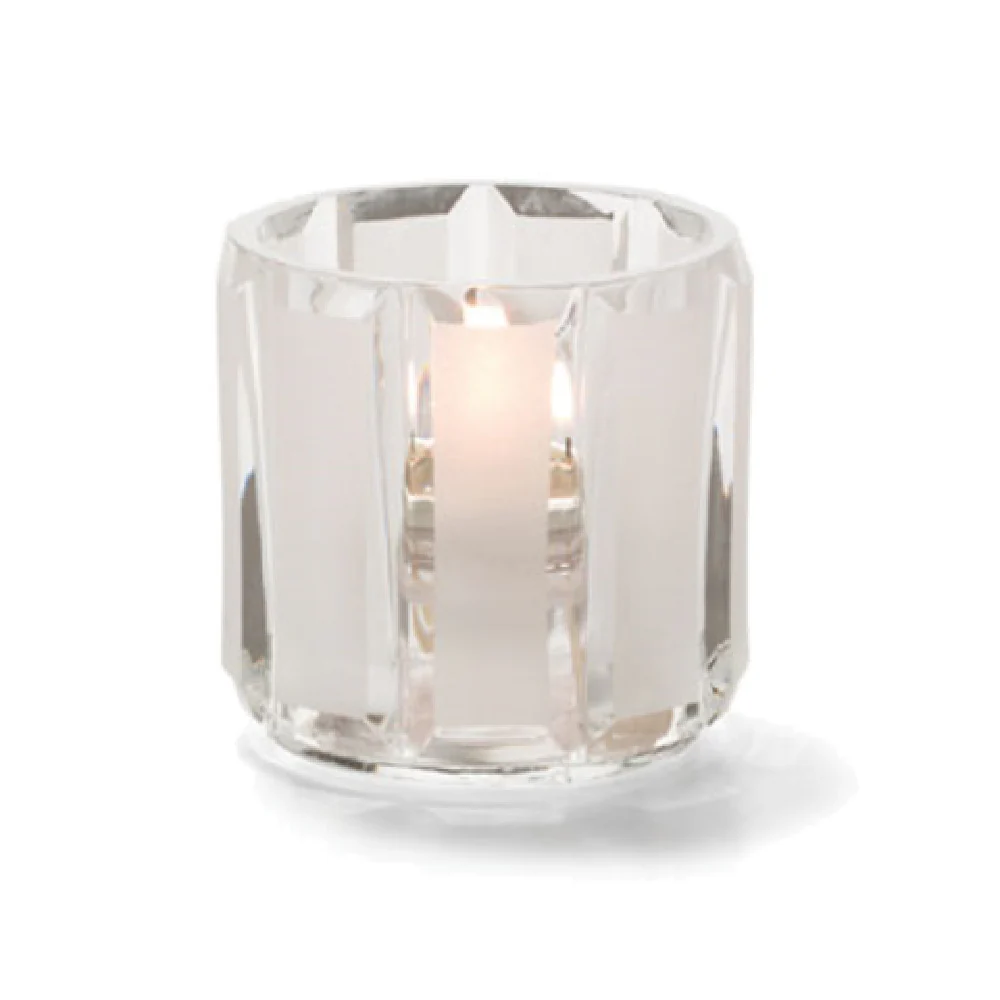 Hollowick 5690C+SC 2-1/2 Inch Tealight Lamp Glass and Satin with HD8 Fuel Cell