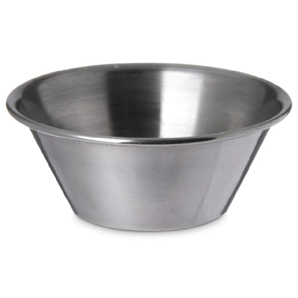 Carlisle 602400 1-1/2 Oz Metal Ramekin with Rust Stain Resistant Stainless Steel