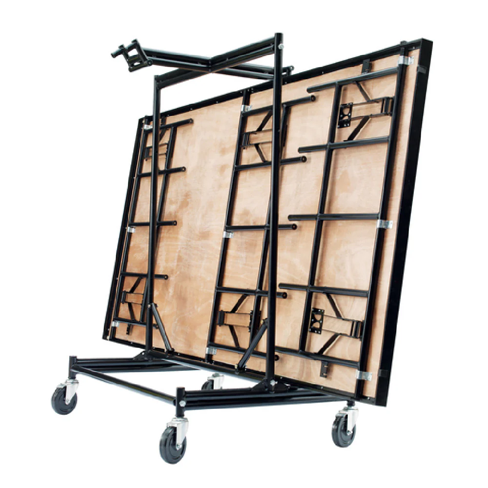 National Public Seating SDL 30 Inch Stage Dolly Holds 6 Stages Built-in Latch