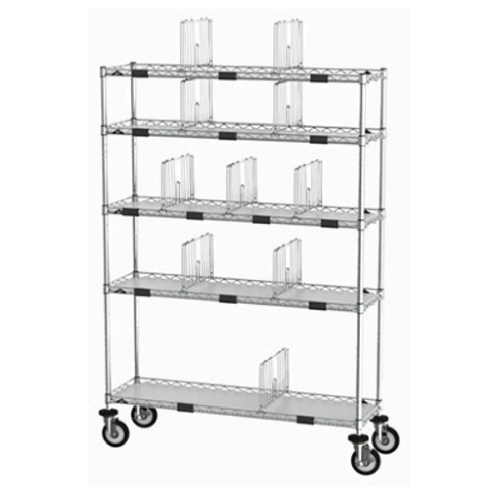 Metro CR1448TGCOPS 48 Inch Mobile To-Go Order Pick-Up Station with Shelves and Casters