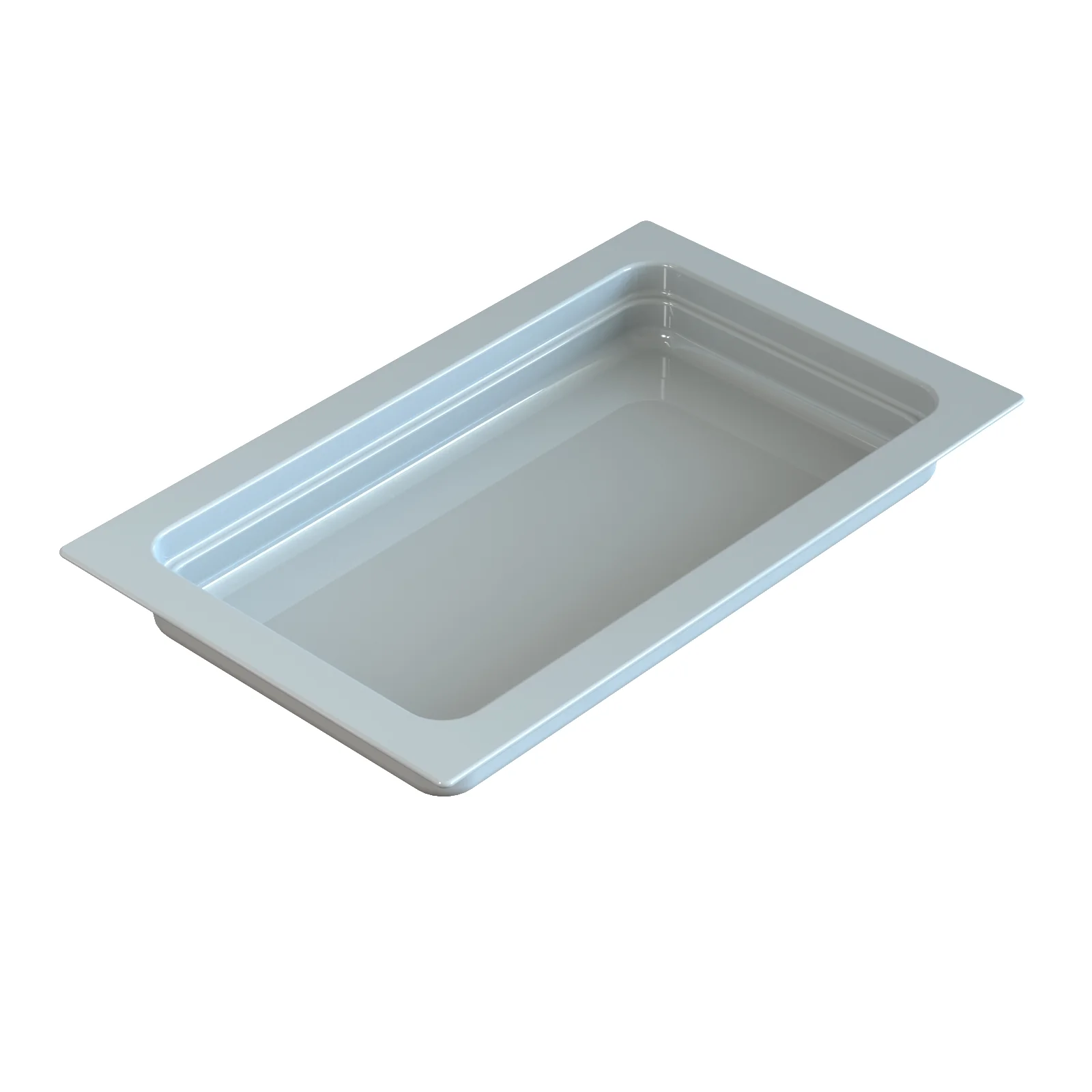 Tablecraft CW300GY 6-1/2 Quart Food Pan Full Size Cast Aluminum Cold Holding