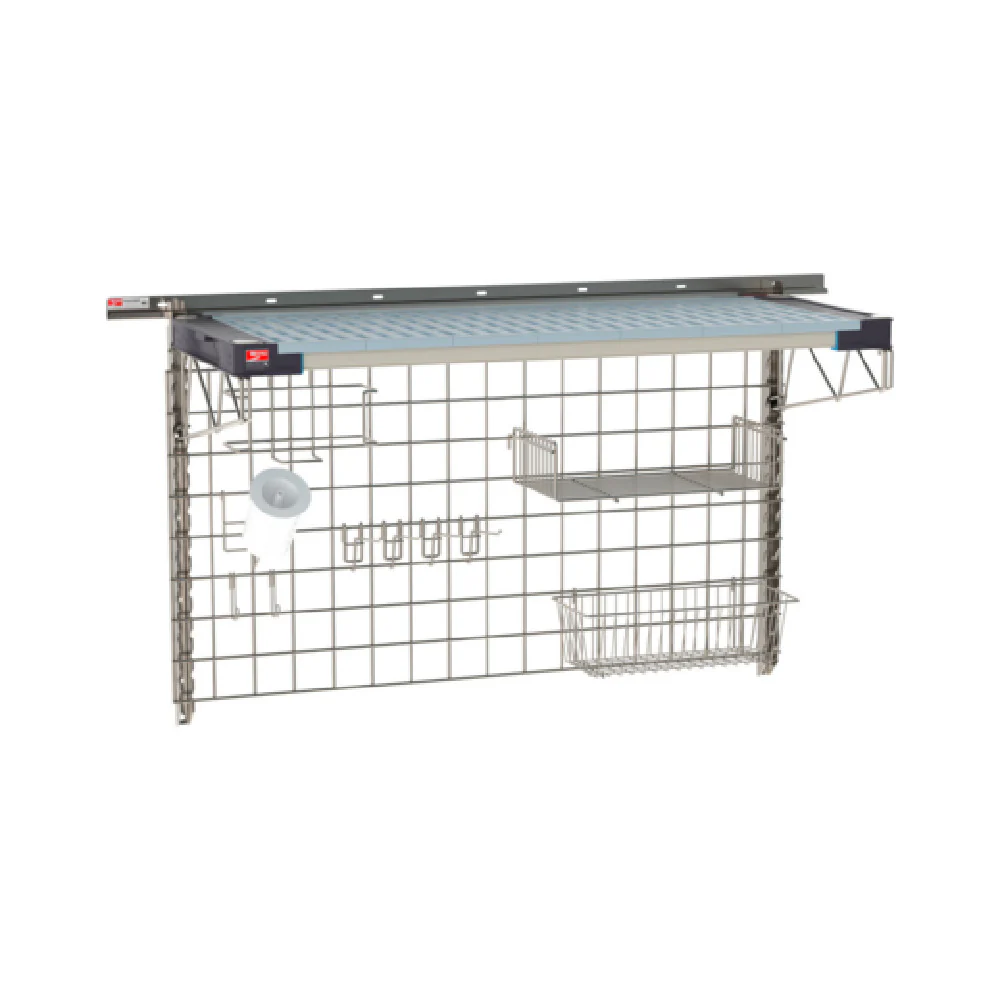 Metro SW-1848S4-30-PREP SmartWall Life Complete Kit For Prep One-shelf Type 304 Stainless Steel Components: Wall Track Metro SW-1848S4-30-PREP SmartWall Life Complete Kit For Prep One-shelf Type 304 Stainless Steel Components: Wall Track