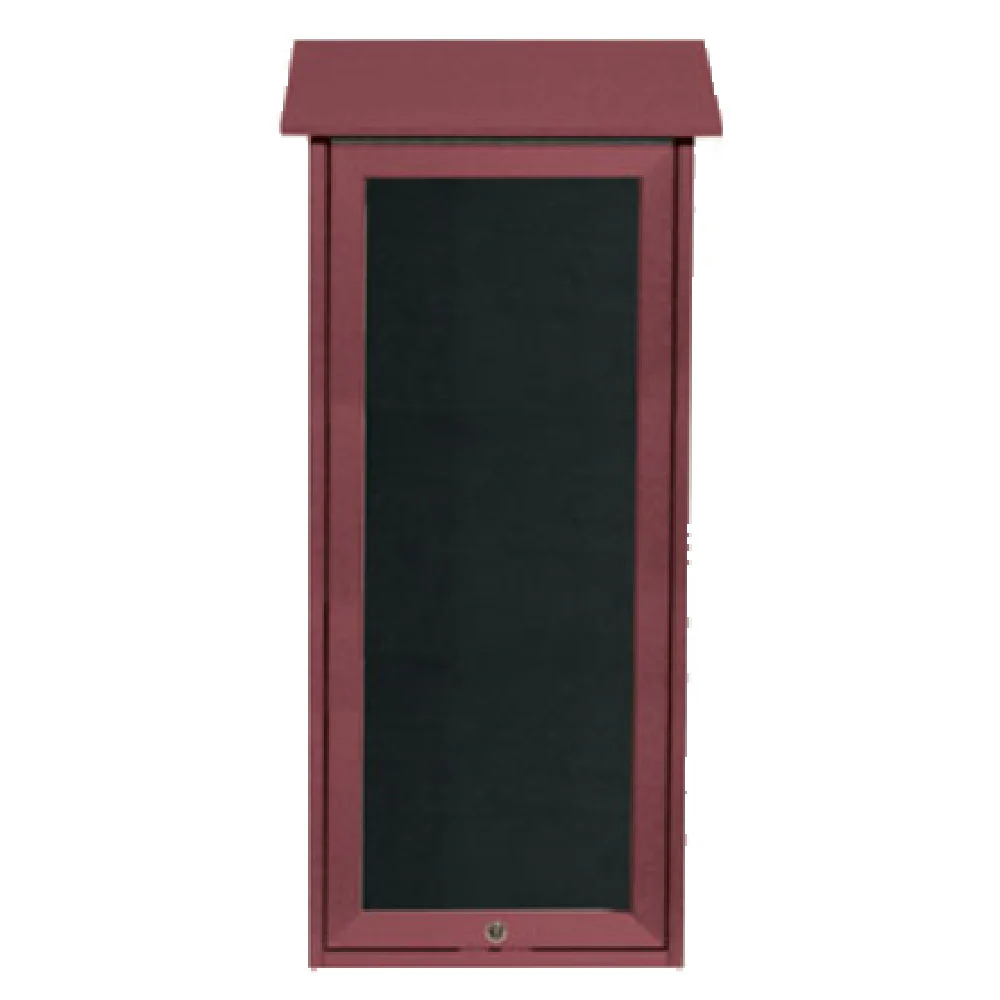 Aarco OPLD3416L-7 16 Inch Slimline Wall Mounted Message Center with Lockable Door