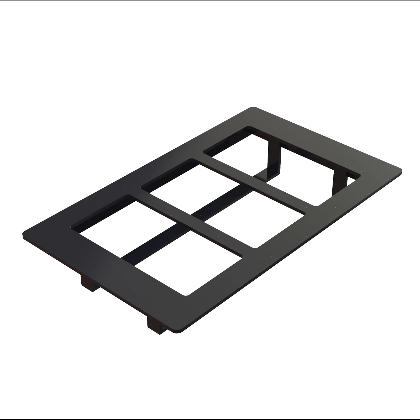 Tablecraft CW5074GR 21 Inch Cold Food Template Granite Finish Aluminum