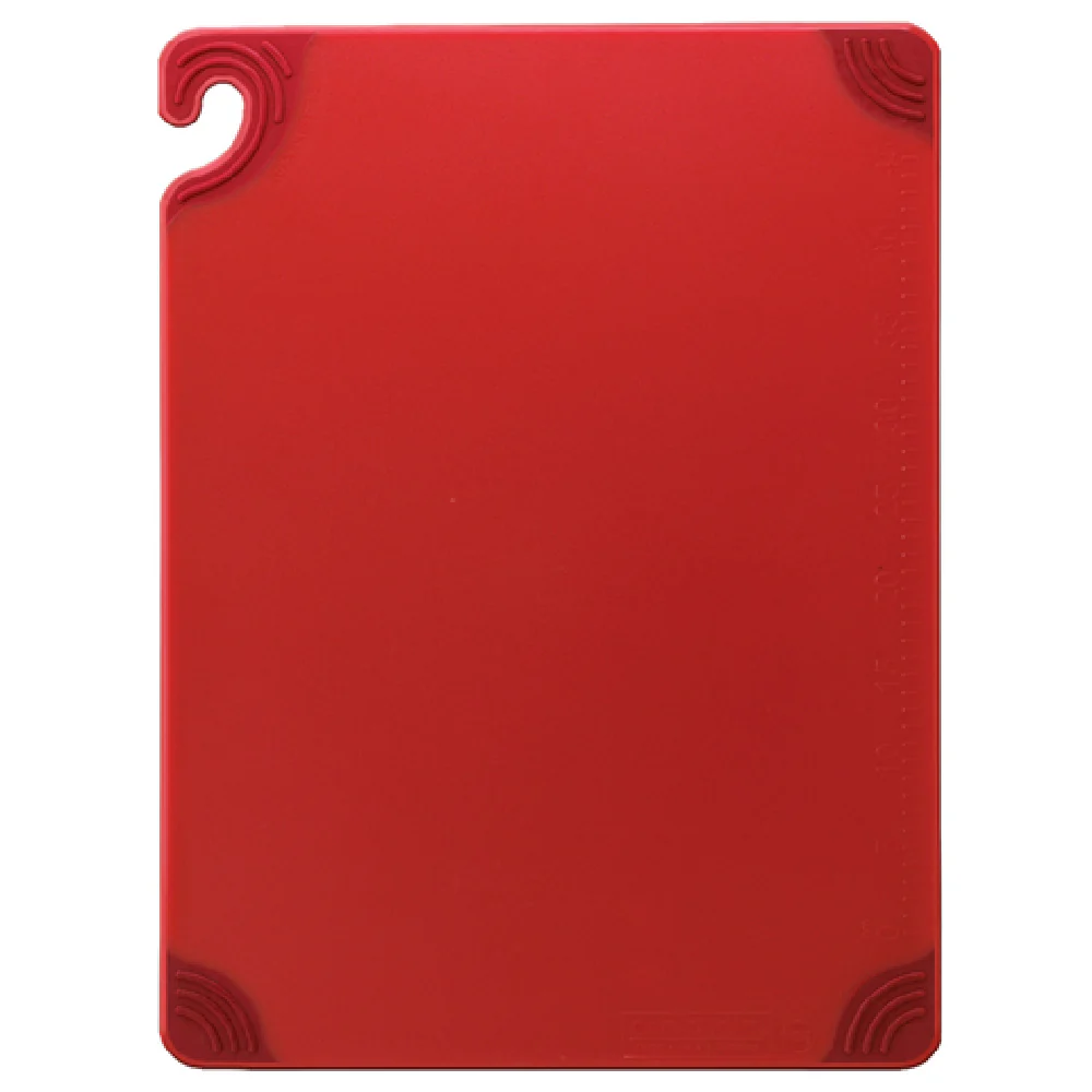 San Jamar CBG912RD 12 Inch Cutting Board Anti-slip Corners Co-polymer Red NSF