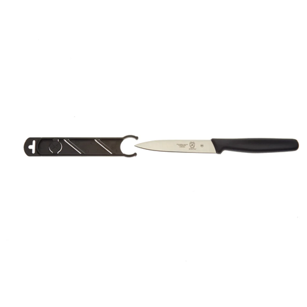 Mercer Culinary M33933B 4 Inch Blade 4 Inch Knife High Carbon Stainless Steel with Slide-on Guard Mercer Culinary M33933B 4 Inch Blade 4 Inch Knife High Carbon Stainless Steel with Slide-on Guard