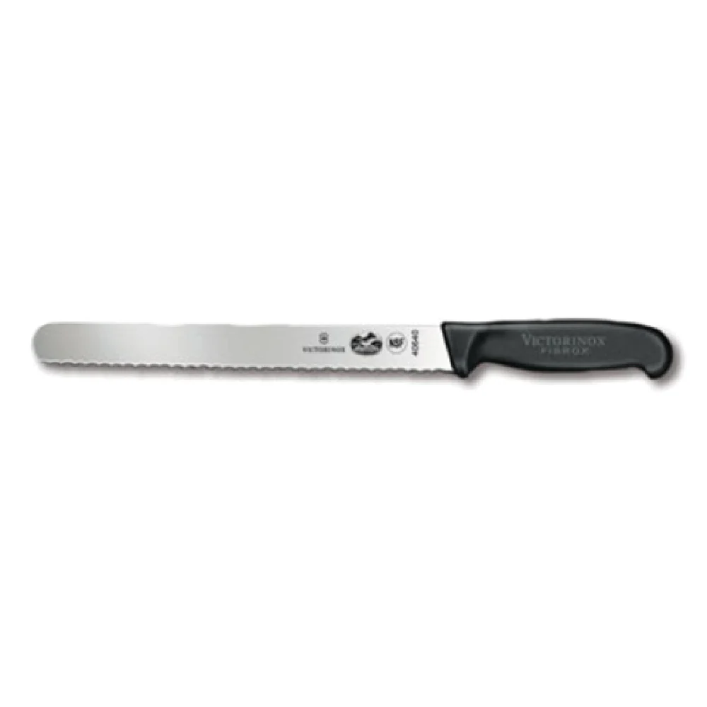 Victorinox 5.4233.25-X3 10 Inch Wavy Edge 1-1/4 Inch Wide Knife Black Fibrox Nylon Victorinox 5.4233.25-X3 10 Inch Wavy Edge 1-1/4 Inch Wide Knife Black Fibrox Nylon