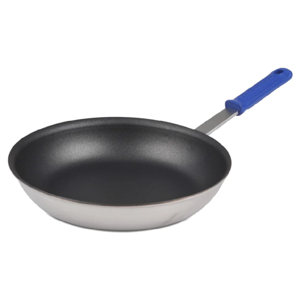 JB Prince S302 10 Fry Pan 10 Inch Aluminum Non-Stick Coated Silicone Handle Blue