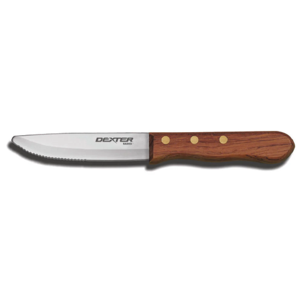 Dexter 31365 4-3/4 Inch Blade 9-1/4 Inch Overall Length Gaucho-Style Steak Knife Rosewood Handle High-Carbon Steel Dexter 31365 4-3/4 Inch Blade 9-1/4 Inch Overall Length Gaucho-Style Steak Knife Rosewood Handle High-Carbon Steel