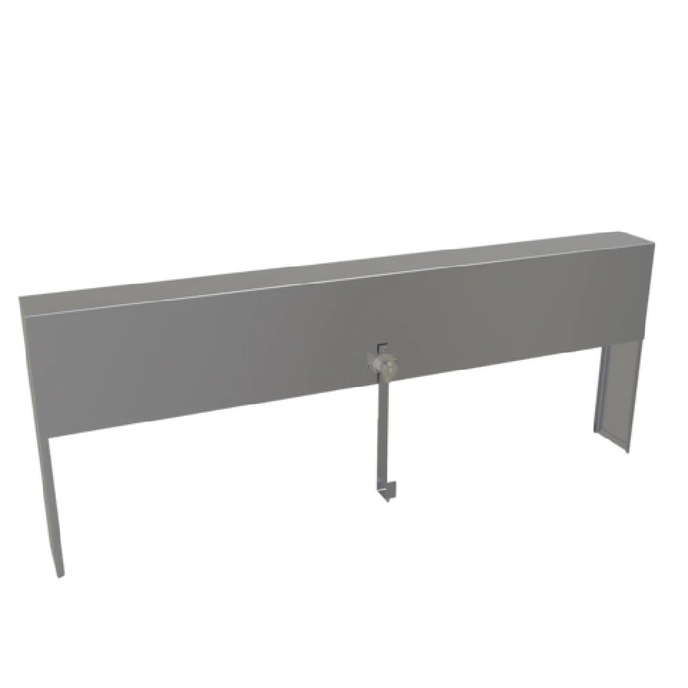 Glastender SSRC-36 36 Inch Speed Rail Locking Cover with Stainless Steel