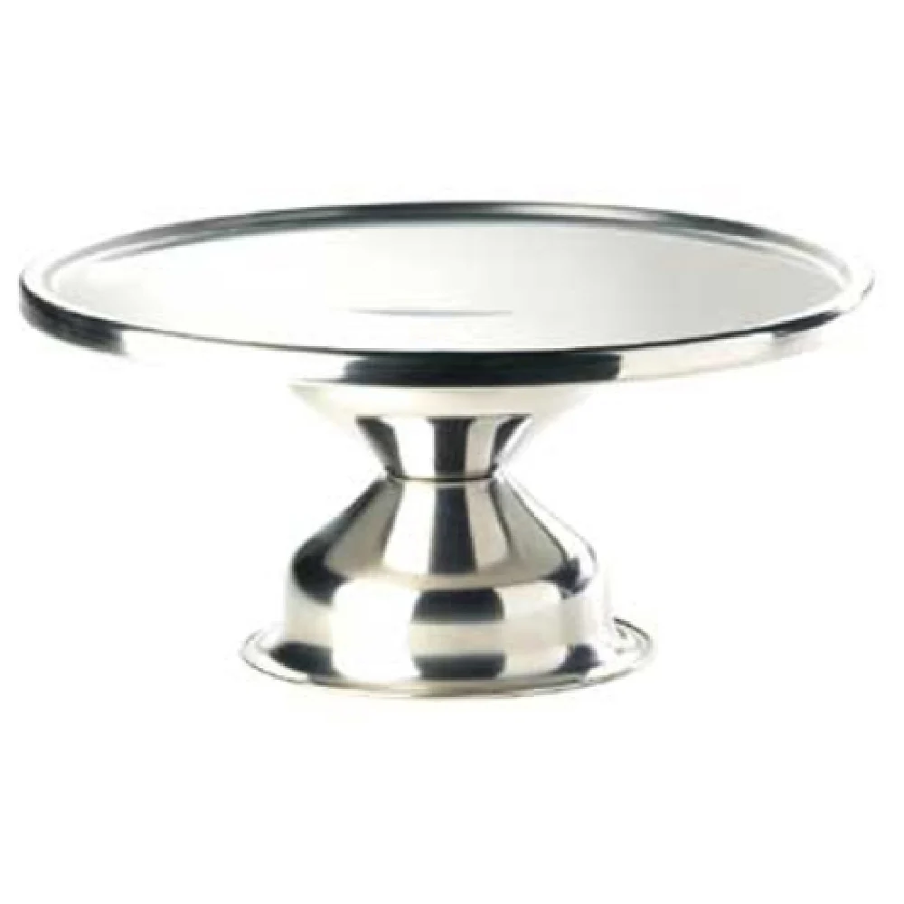 Cal Mil 1308 12 Inch Diameter Cake Stand Stainless Steel with Durable Design Cal Mil 1308 12 Inch Diameter Cake Stand Stainless Steel with Durable Design