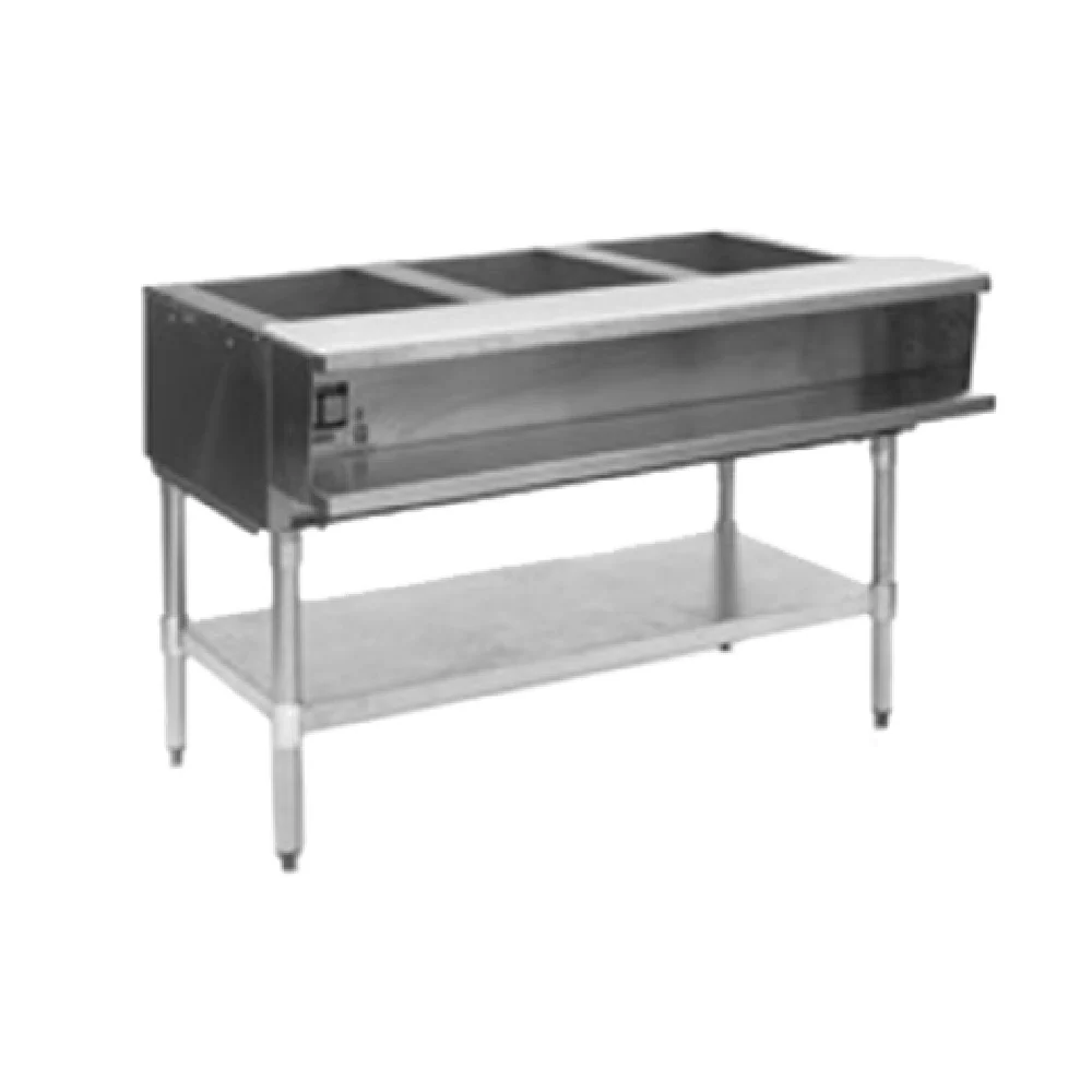 Eagle AWT3-NG-1X 48 Inch Gas Water Bath Hot Food Table with 15000 BTU