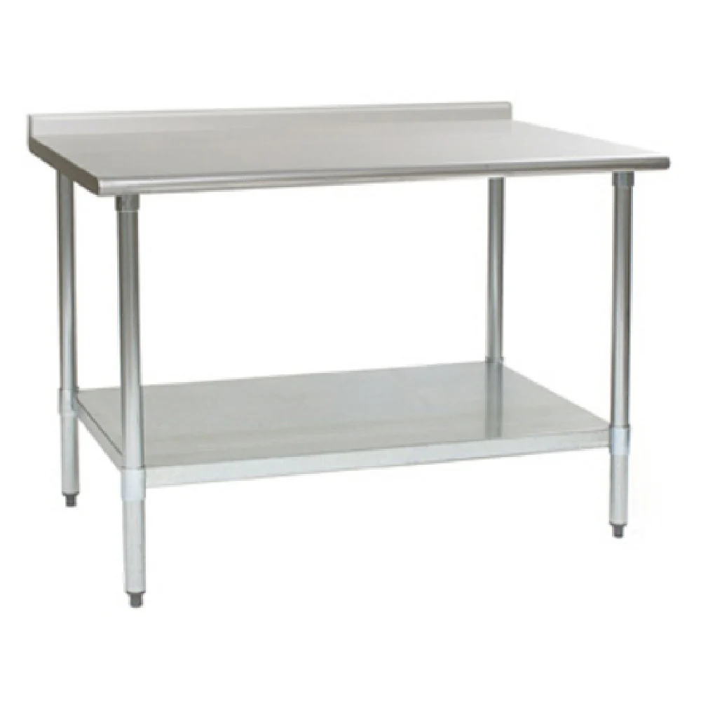 Eagle BPT-3048B-UT 48 Inch BlendPort Budget Series Work Table 16 Gauge Stainless Steel with Rolled Rim Edge Eagle BPT-3048B-UT 48 Inch BlendPort Budget Series Work Table 16 Gauge Stainless Steel with Rolled Rim Edge