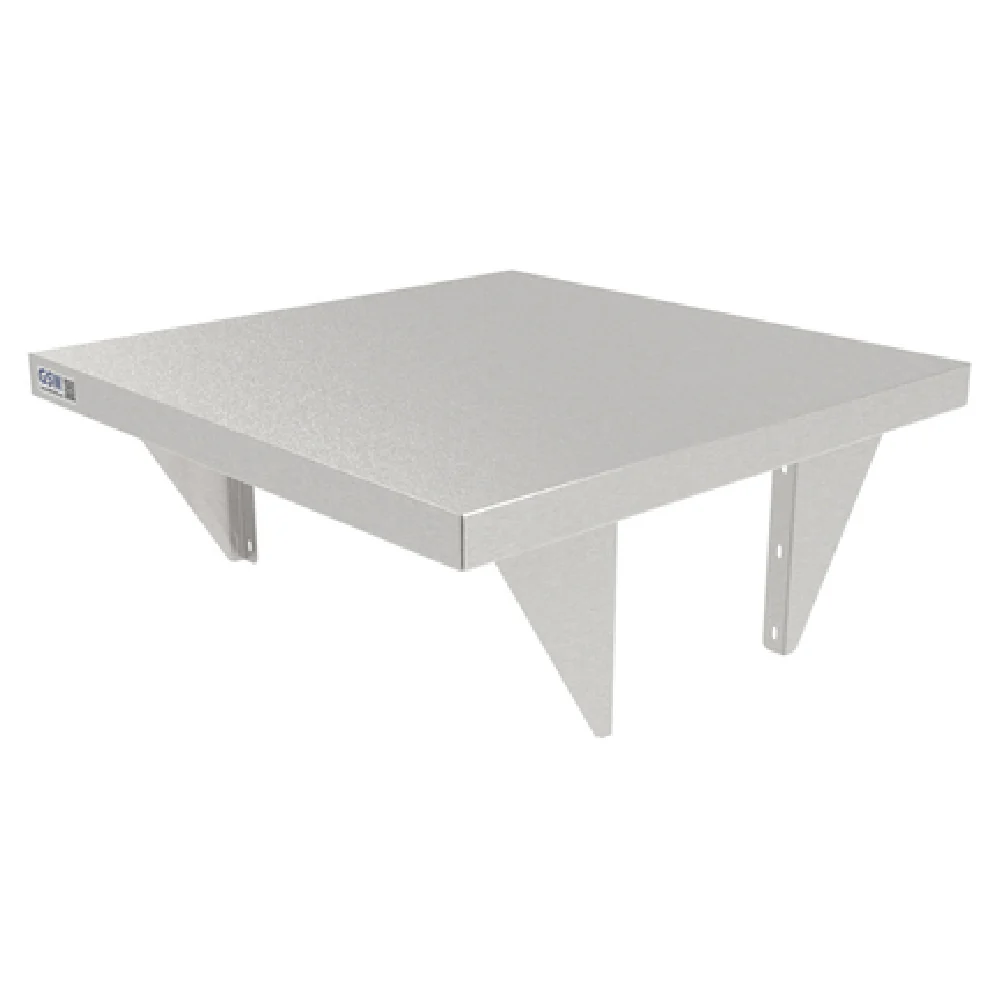 GSW USA WS-PT24144 144 Inch Pass Through Shelf with Turned Down Edges Stainless Steel GSW USA WS-PT24144 144 Inch Pass Through Shelf with Turned Down Edges Stainless Steel