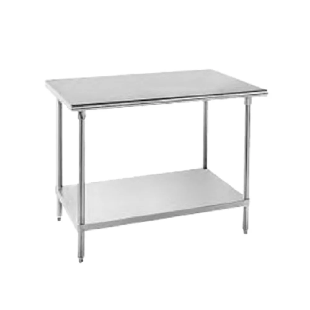 Advance Tabco AG-369 108 Inch Width 16 Gauge Stainless Steel Work Table with Undershelf