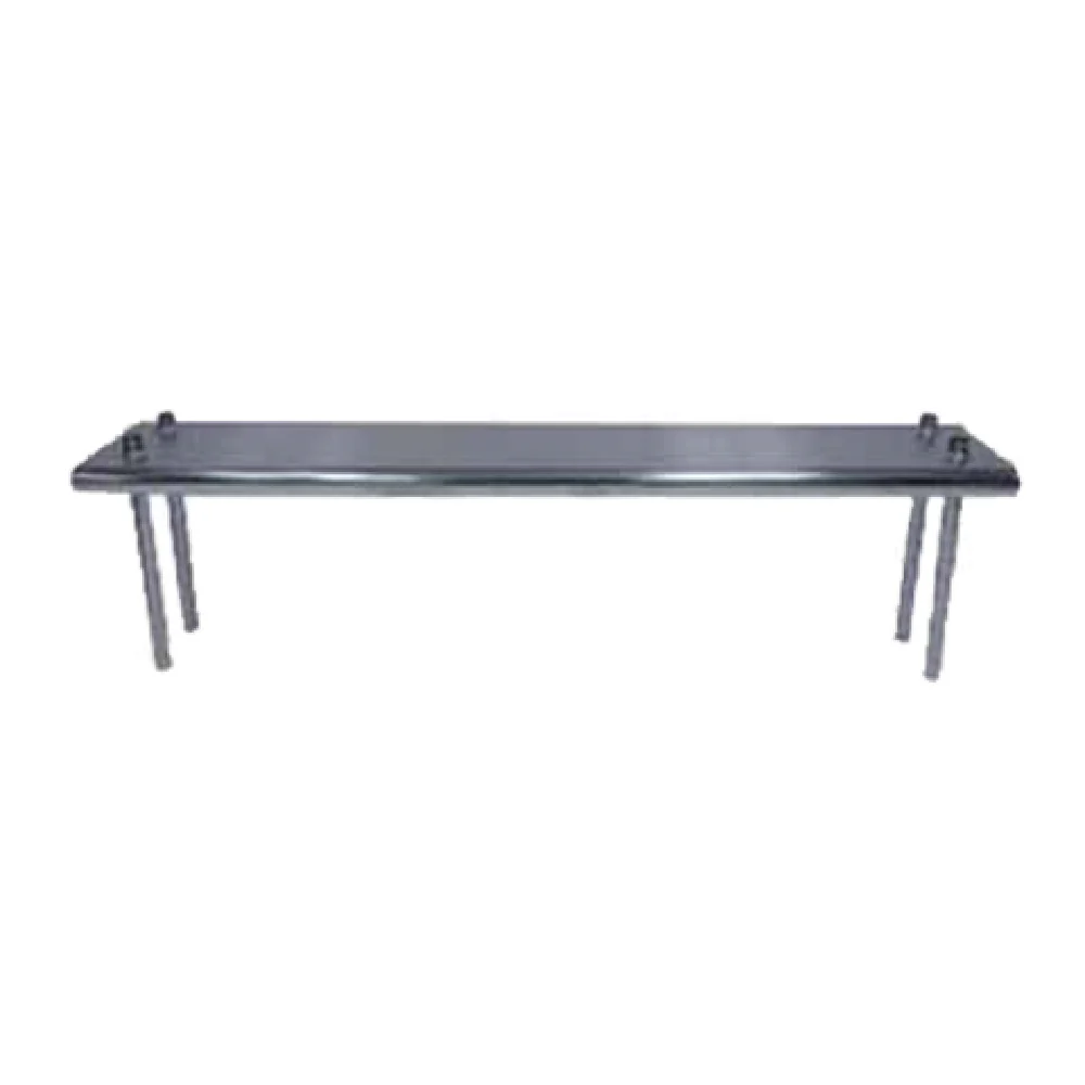 Advance Tabco TS-12-48 48 Inch Table Mounted Overshelf Stainless Steel with Chrome Post Advance Tabco TS-12-48 48 Inch Table Mounted Overshelf Stainless Steel with Chrome Post