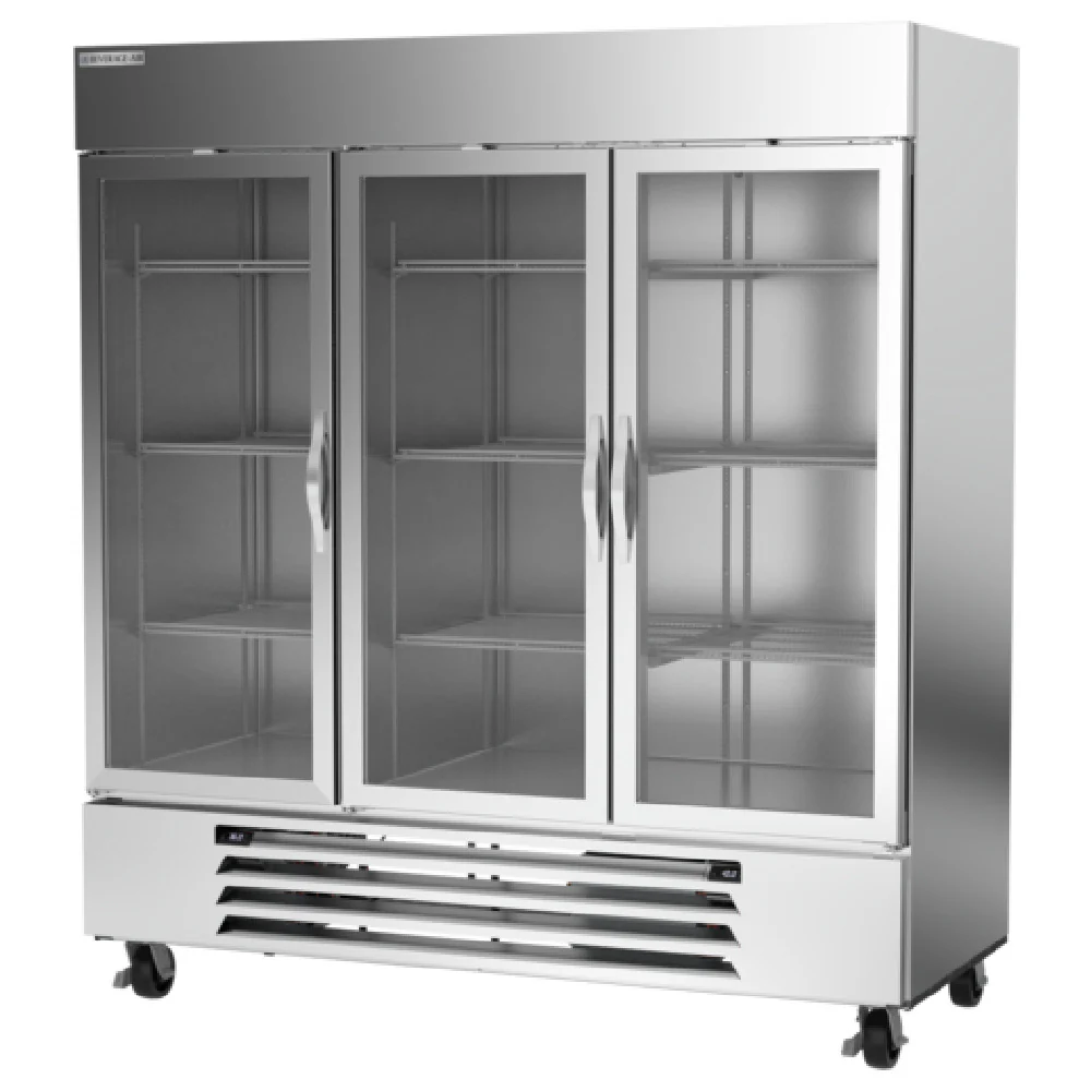 Beverage Air HBRF72HC-1-B-G 75 Inch Dual Temp Refrigerator Freezer 64.47 Cu Ft Stainless Steel Beverage Air HBRF72HC-1-B-G 75 Inch Dual Temp Refrigerator Freezer 64.47 Cu Ft Stainless Steel
