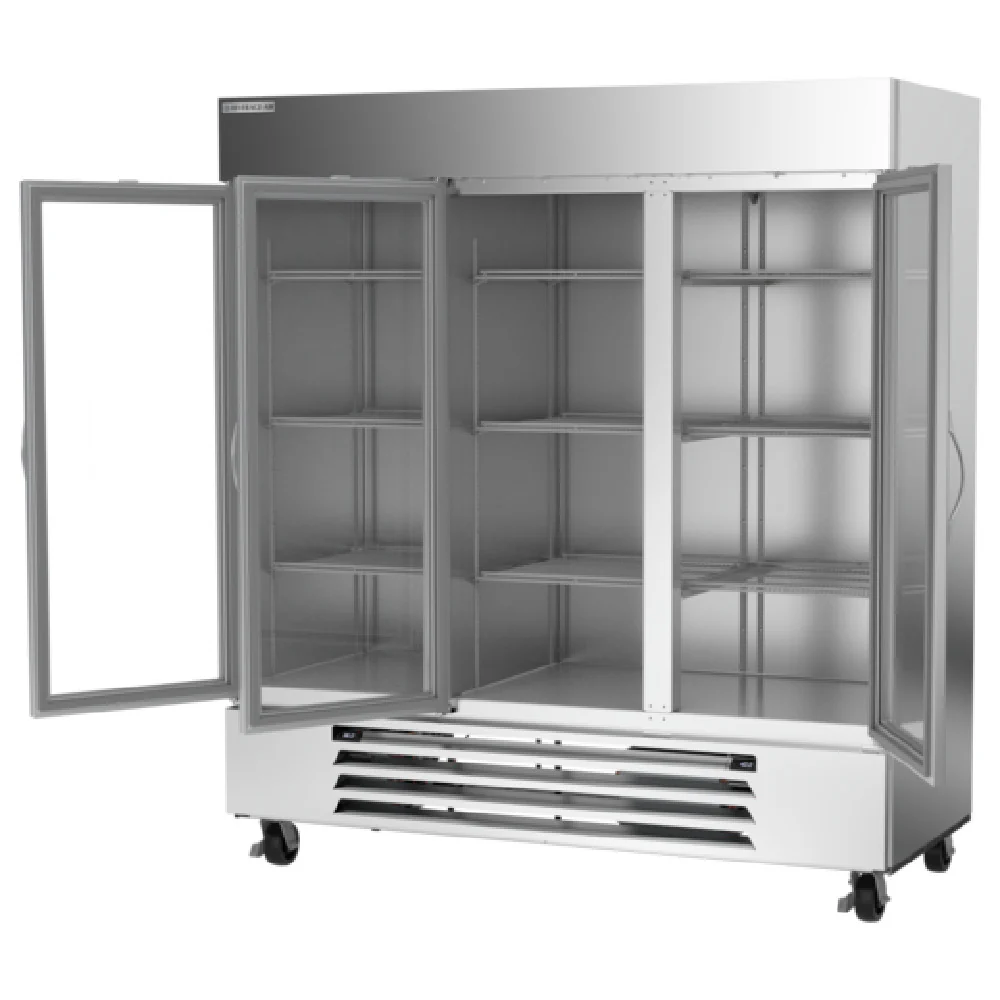 Beverage Air HBRF72HC-1-B-G 75 Inch Dual Temp Refrigerator Freezer 64.47 Cu Ft Stainless Steel Beverage Air HBRF72HC-1-B-G 75 Inch Dual Temp Refrigerator Freezer 64.47 Cu Ft Stainless Steel