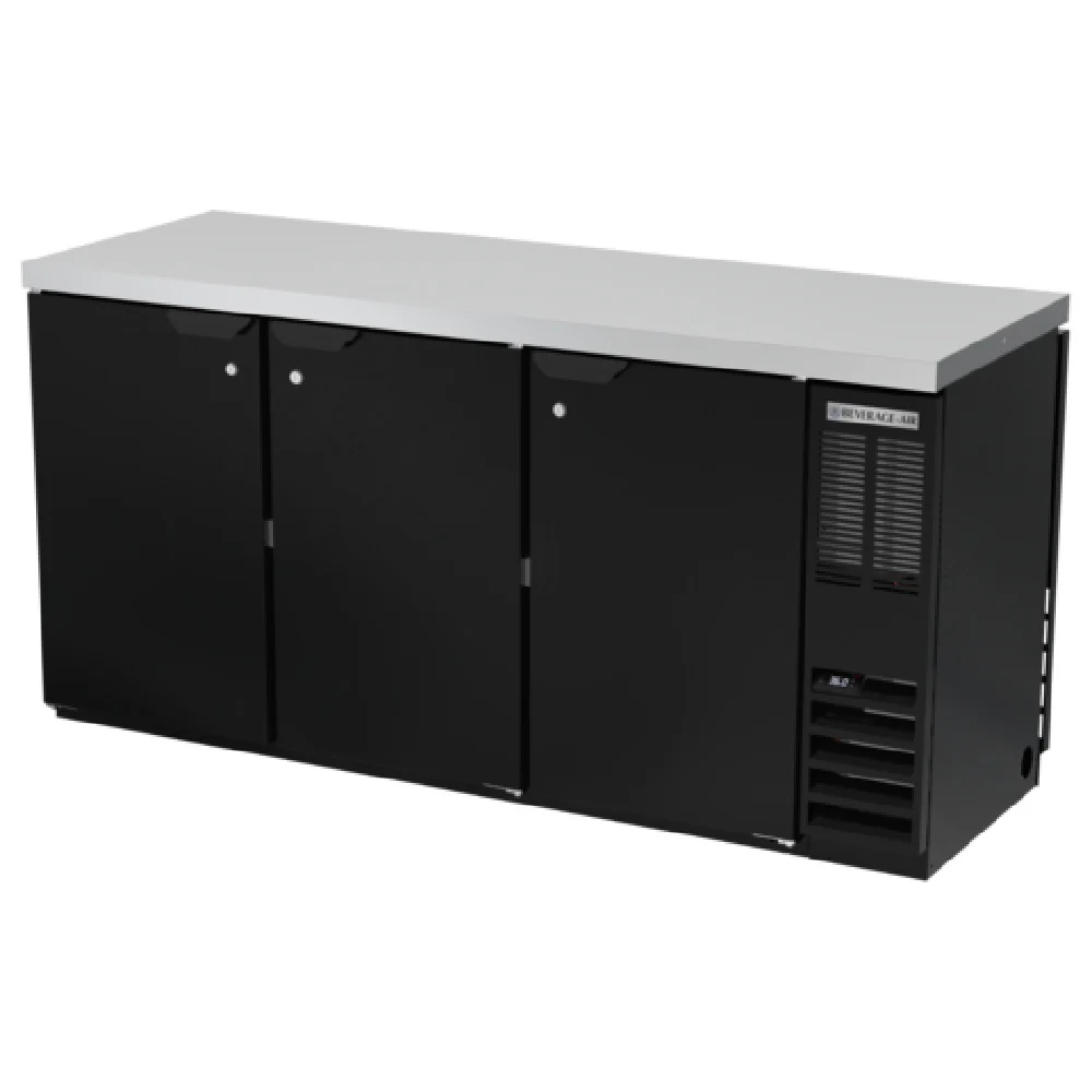 Beverage Air BB72HC-1-F-PT-B-27 72 Inch Refrigerated Open Food Rated Back Bar Cabinet 22.1 cu ft
