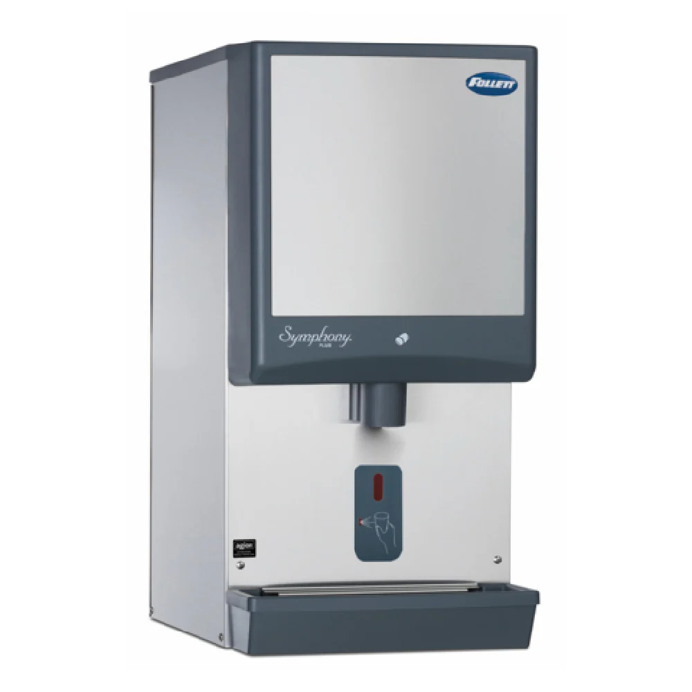 Follett 12CI414A-SI Air-Cooled Ice Maker Nugget-Style Countertop with SensorSAFE Dispense 425 Lb/Day